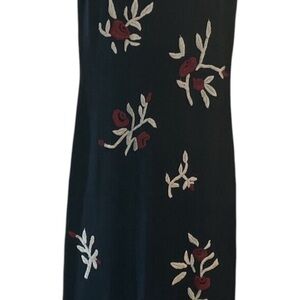 Peruvian connection Elegant Black Floral Dress